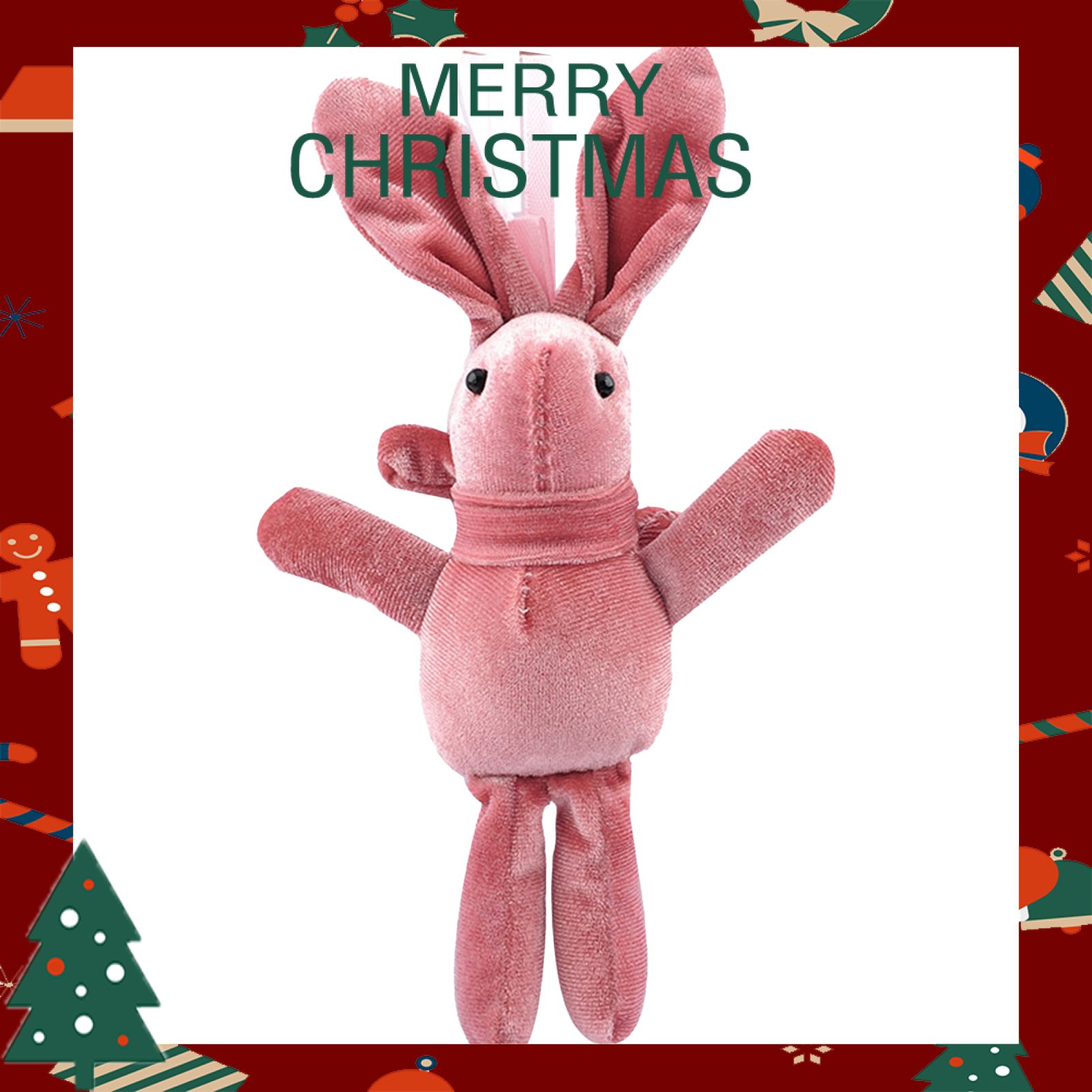 Greenhome Rabbit Doll Fine Workmanship Lovely Soft Wear Resistant Velvet Rabbit Toy for Gifts