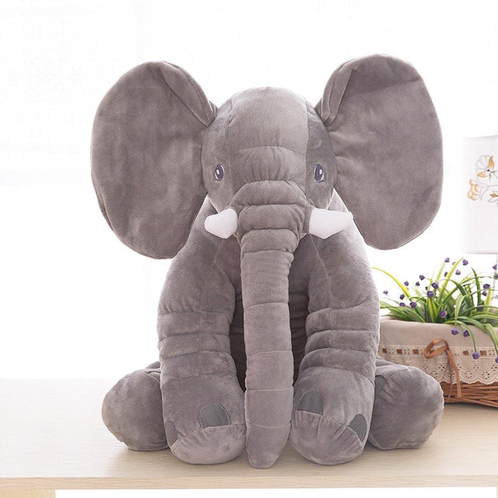 EF Cute Simulation Giant Elephant Plush Toy Pillow with Blanket Baby Gifts