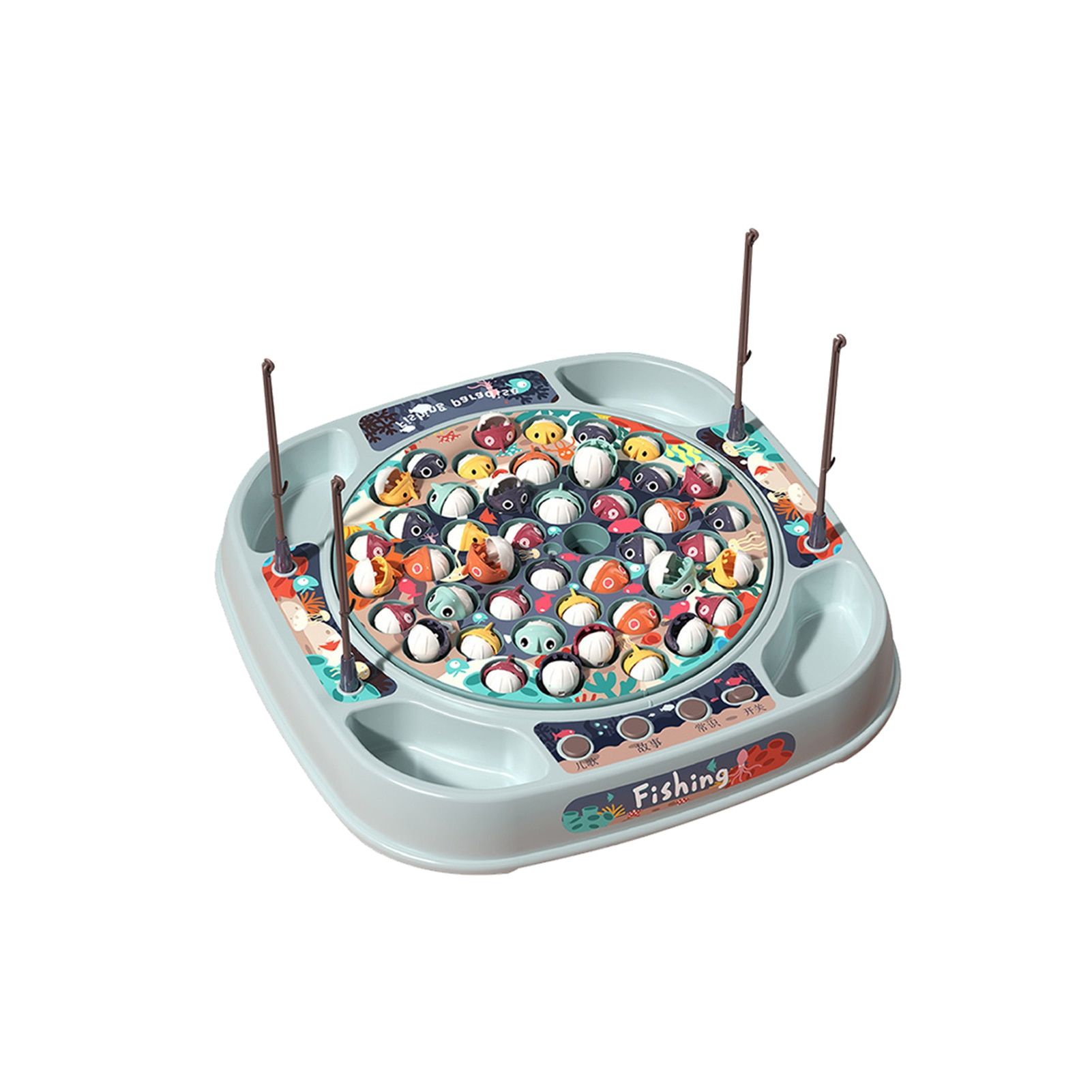 Training Multi-function Boys Girls Fishing Toy Set Educational Home For Kids Birthday Gift Board Game With Music Accessories Fun
