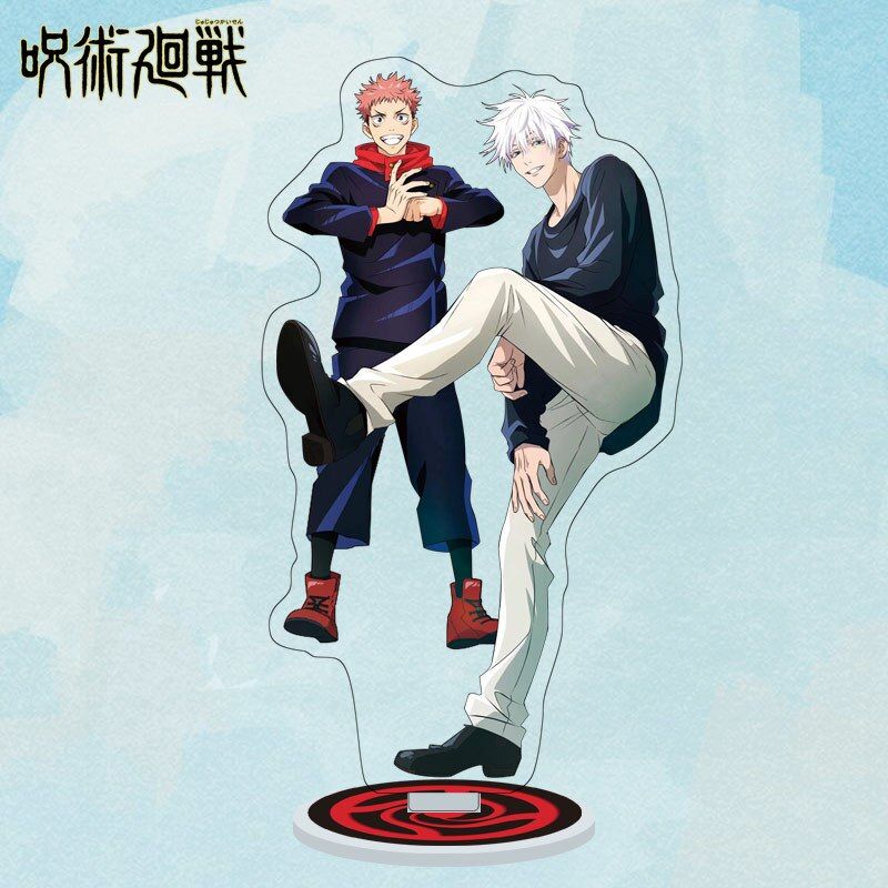 Anime Jujutsu Kaisen Figure Acrylic Stand Model Toy Yuji Itadori&Gojo Satoru Action Figures Decoration Cosplay Anime Lovers Gift