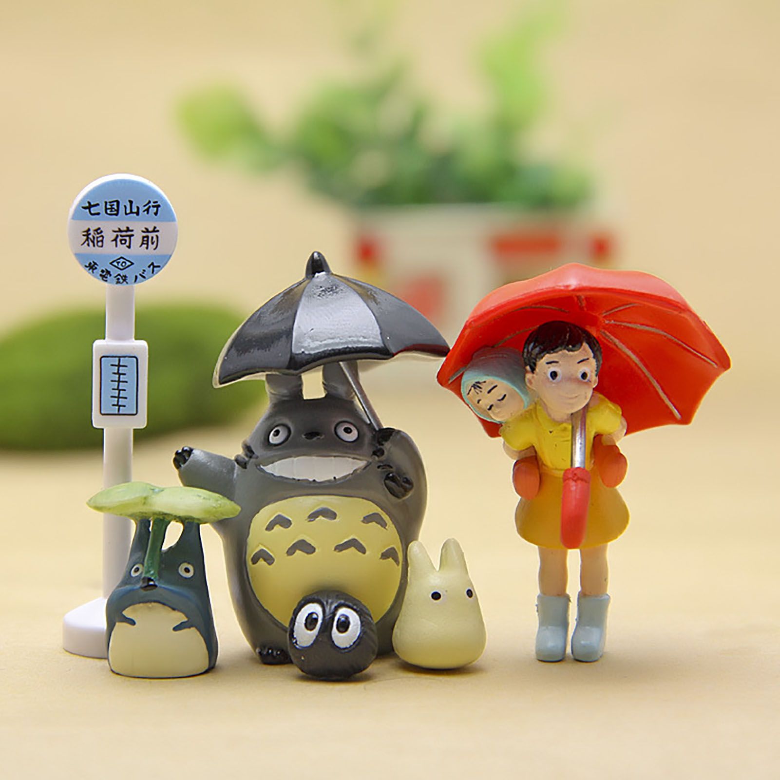 Livecity 8Pcs/Set Cartoon Figure High Simulated Lovely PVC Studio Ghibli My Neighbor Totoro Action Figure Toy Birthday Gifts