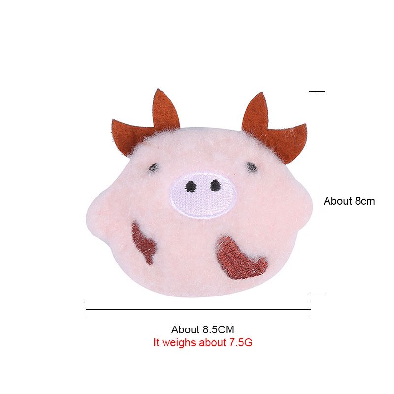 Pet products cat toys year of the ox cute cow head shape plush toys Throwing toys Professional safety design
