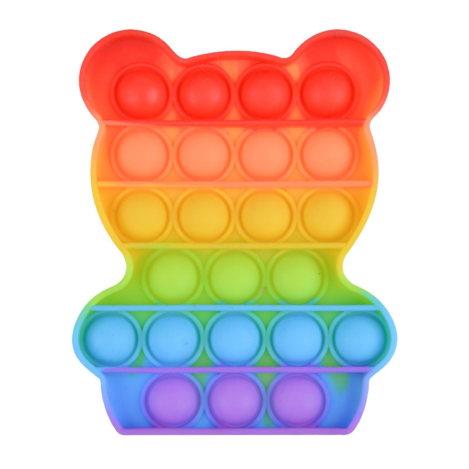 Push Pops System Bubble strawberry Rainbow Color Fidget Toys Autism Special Needs Sensory Anti-Stress  Toy Kids Toys