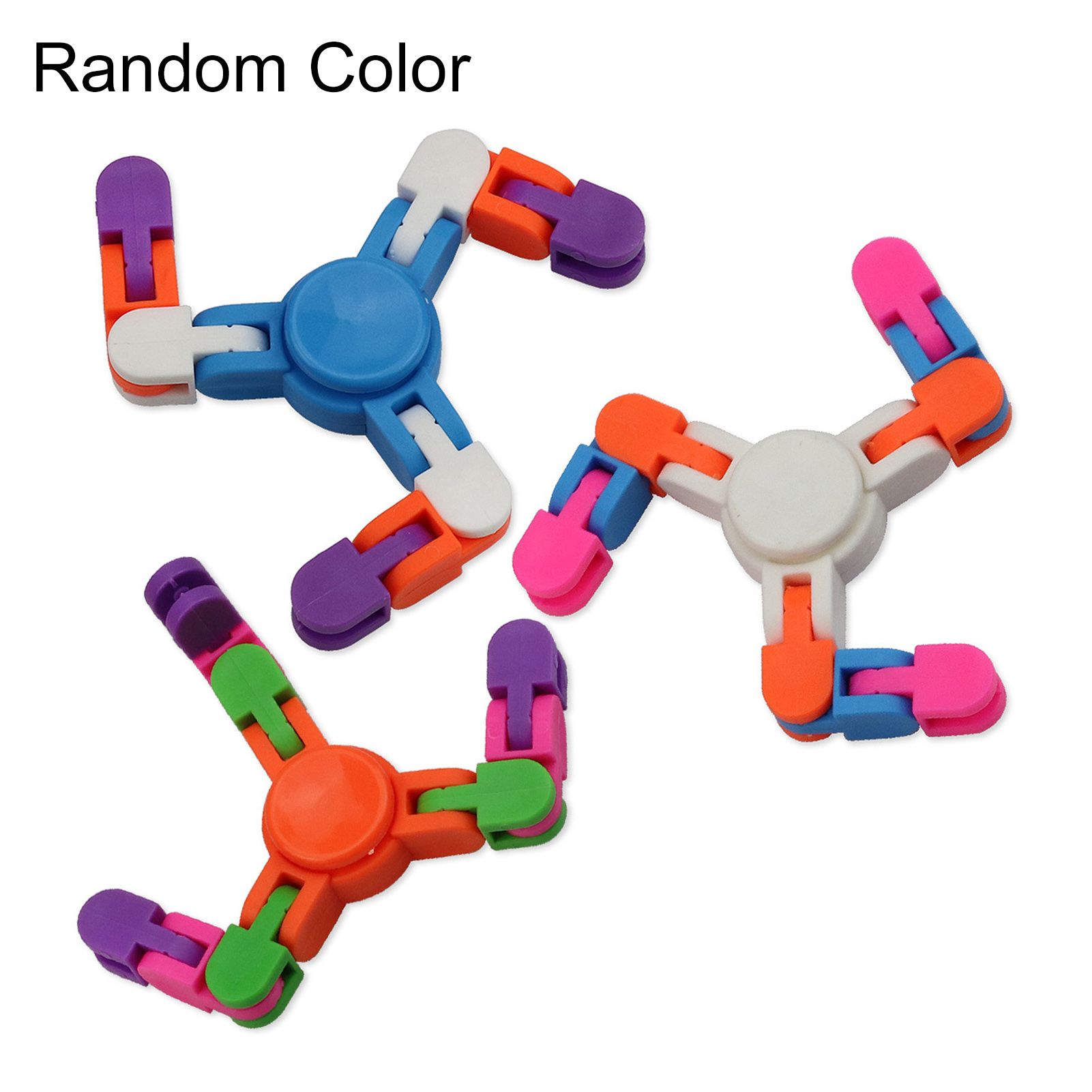 Gyro Toy Foldable Wacky Track Fidget DIY Folding Joint Rotating Gyro