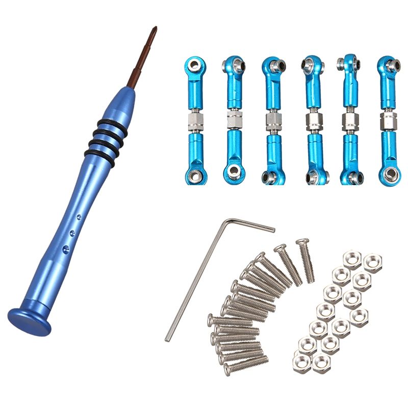 For WLtoys Upgrade Metal Adjustable Rods A959B A969 A979 K929 RC Car Parts
