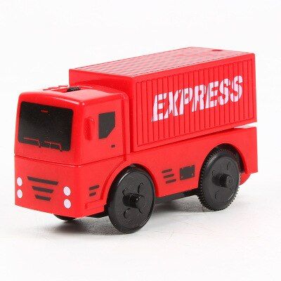 EDWONE 4 Design White Remote Control Electric Train Toy Magnetic Slot Compatible with Brio Wooden Track Car Toy Kids Gift