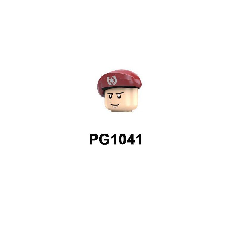 Navyed Figure Single Loyal Imperial Guard Soldier Head Militaryed Building Blocks Brick Educational Toys PG991