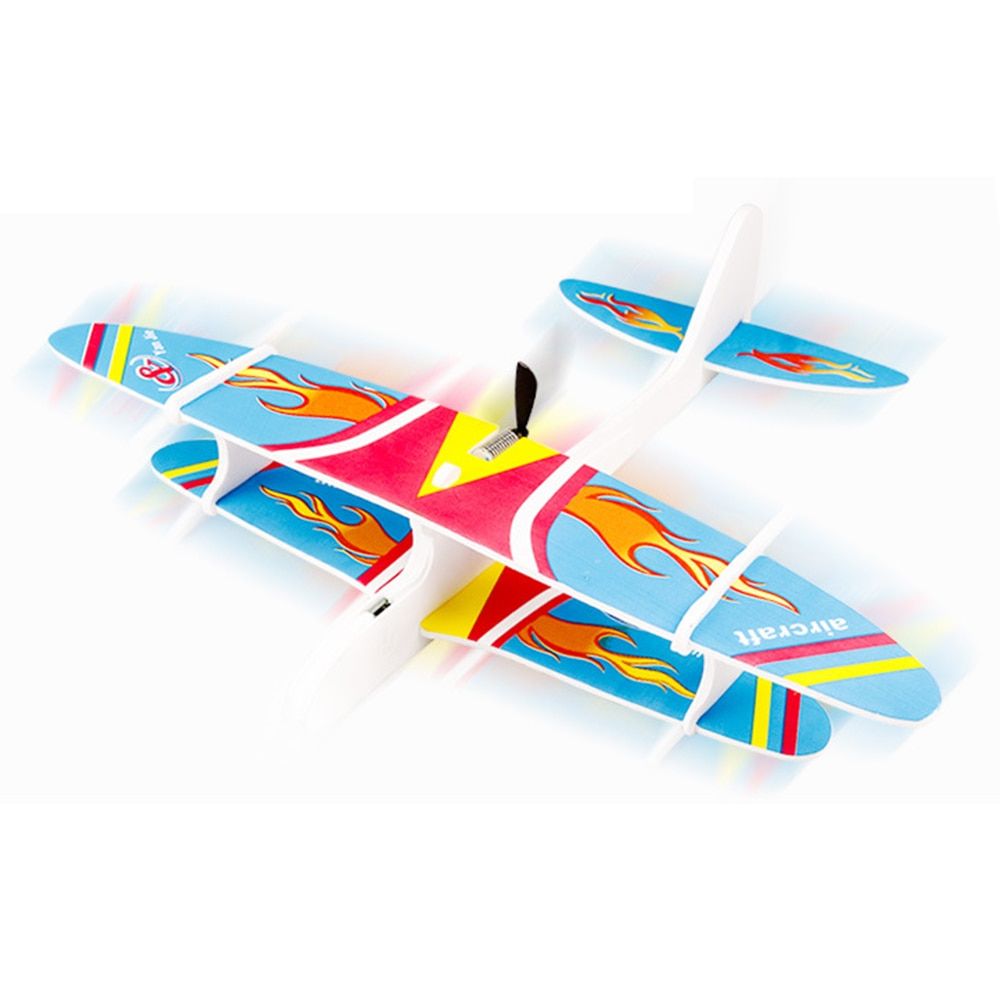 Hand Throw Plane Glider Electric Airplane Toy Durable epp Foam Aeroplane Model Fun Gift Outdoor Launch Flying Game for Kids