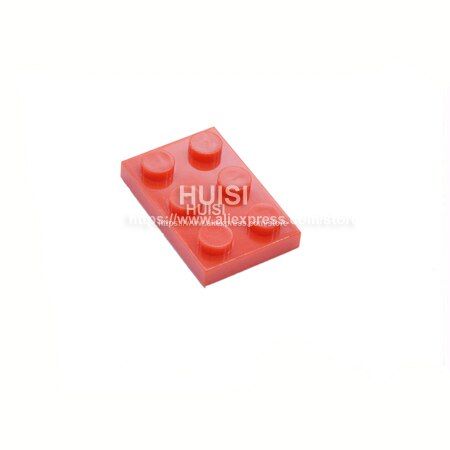 Classic Building Blocks Parts Plate 2x3 Compatible With Legoe Blocks Plastic 100pcs/set Enlighten Bricks For Children DIY Toys