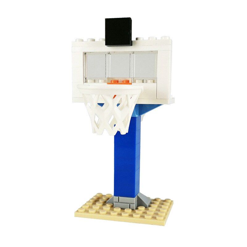 10 inch Baseplate Football and Soccer Field with Figure DIY Building Block Set Brick Toys Educational toy for Children