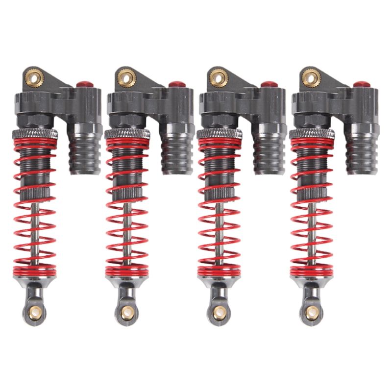 4 pcs RC Piggyback Shock Absorber Hole to hole 90mm for 1/10 RC Crawler Car Trx-4 TRX4 Axial SCX10 90046 D90 KM2 Y05