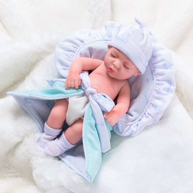 Yfashion ulation Baby Doll Reborn ulation Baby oy 10Inch Height:Winking doll