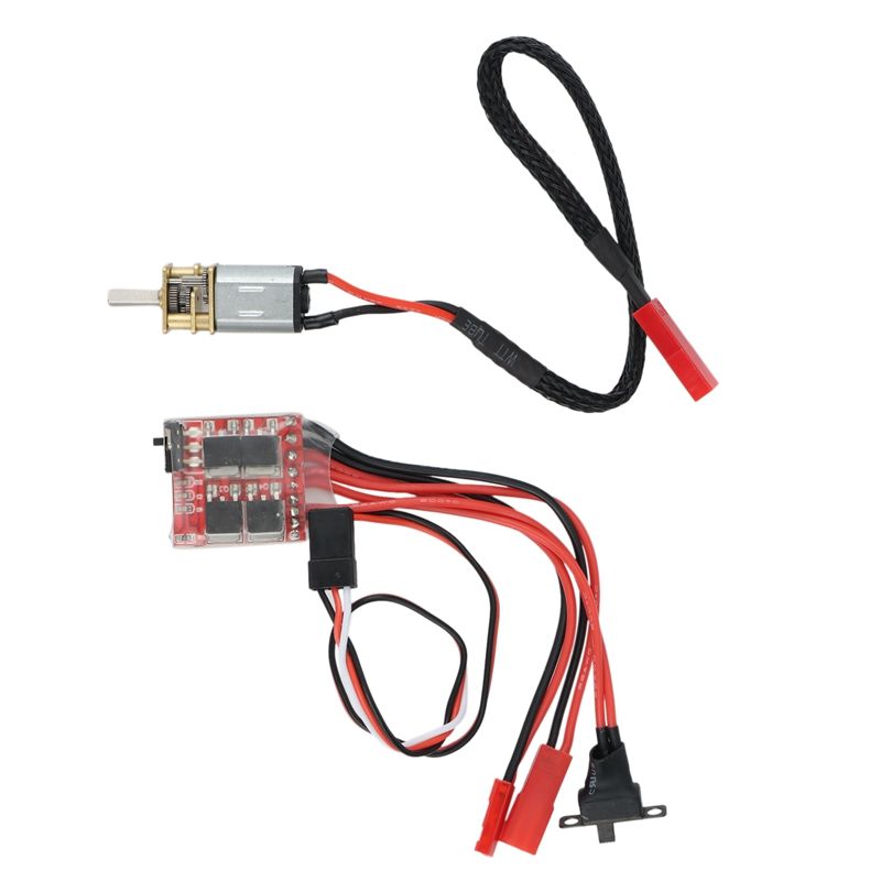 JAERBEE N20 Mini Metal Gear Motor 200RPM DC Motor and 30A ESC for Orlando Hunter 1/35 RC Car Upgrade Parts