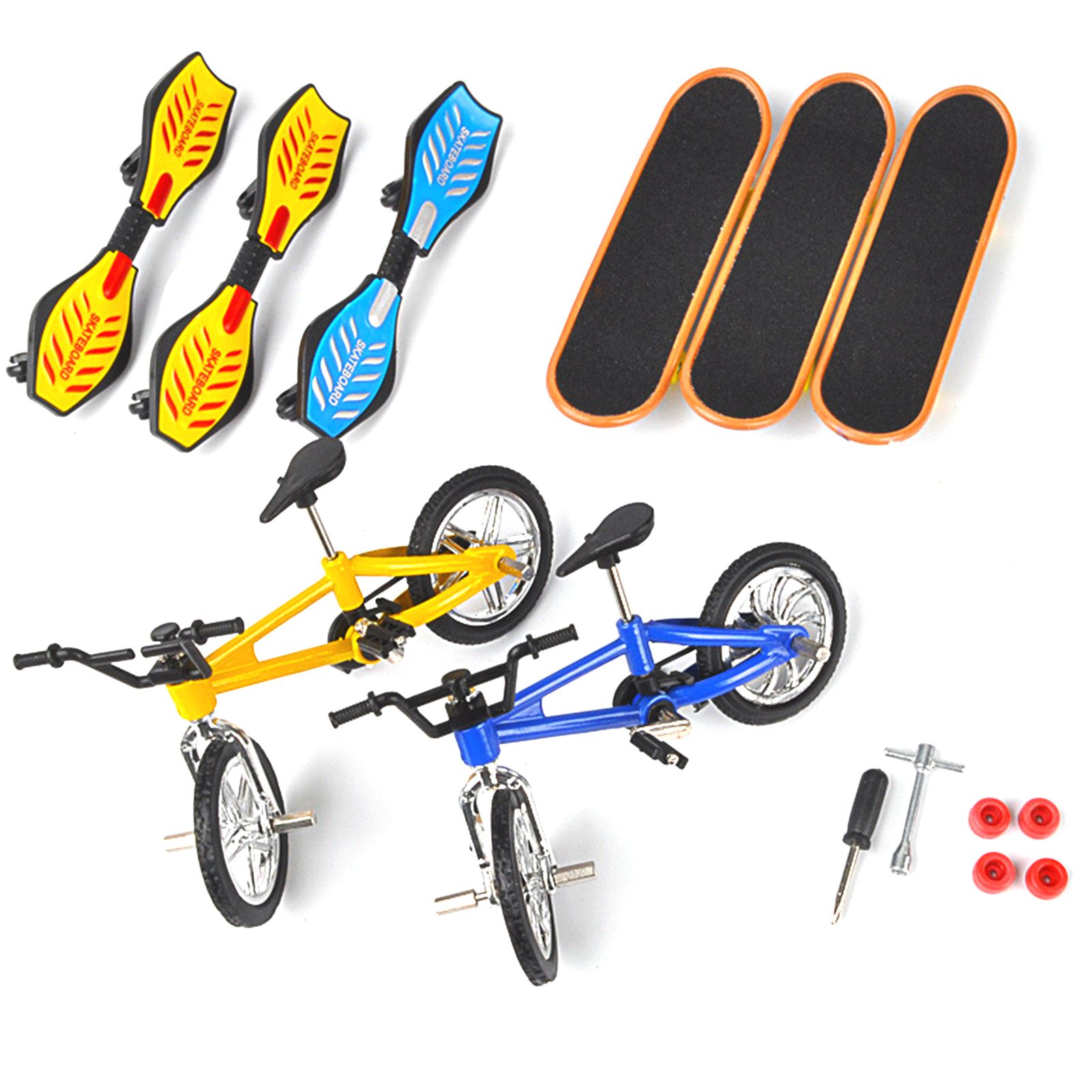 Professional Children Mini Bicycle Skateboard Assembled Finger Toy Set Kids Gift