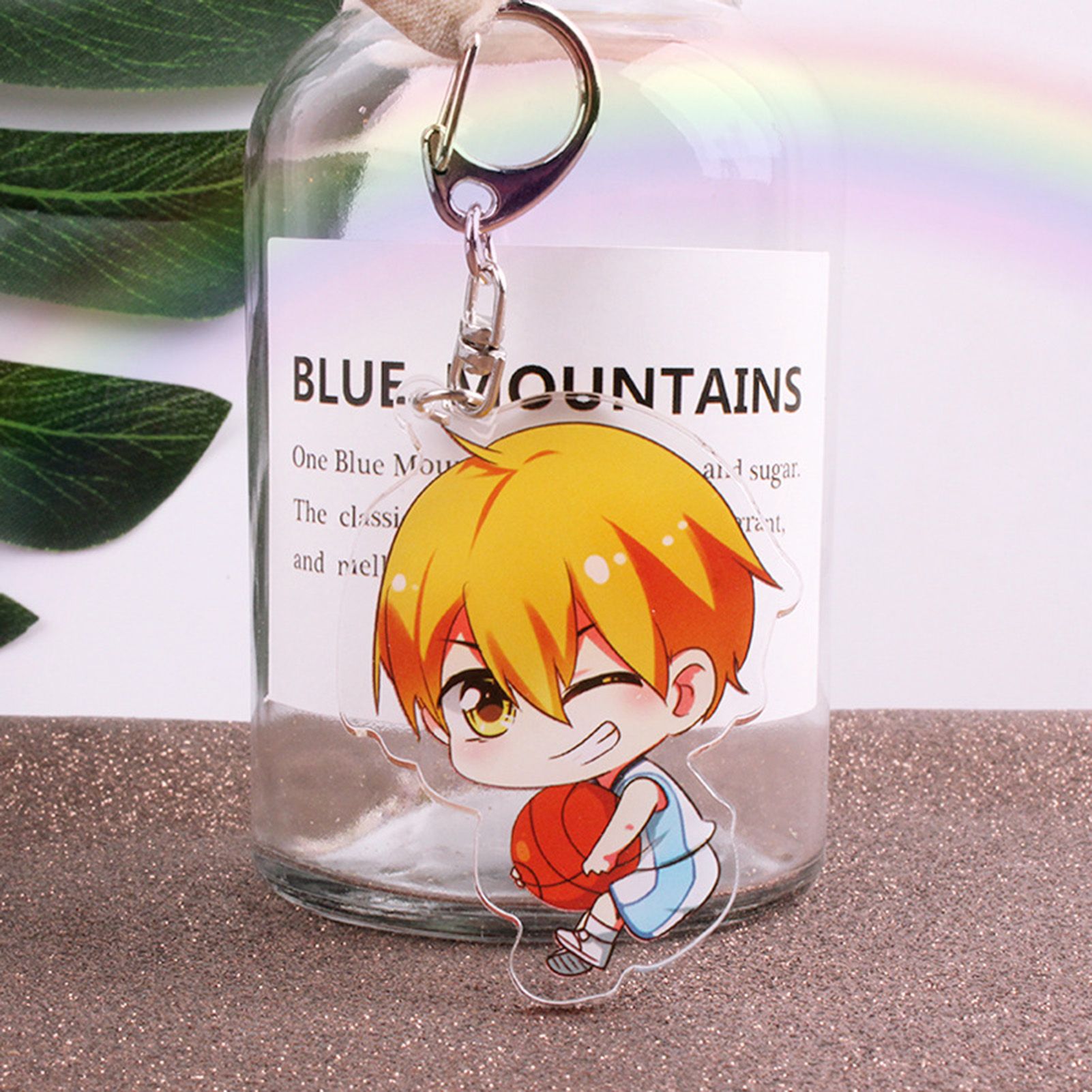 Keychain Eye-catching Women Men Cute Basketball Anime Key Chain