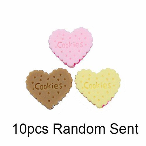 Boxi10pcs/pack Slime Supplies Toys DIY Resin Love Slime Charms Accessories Filler For Fluffy Clear Crystal Slime Clay
