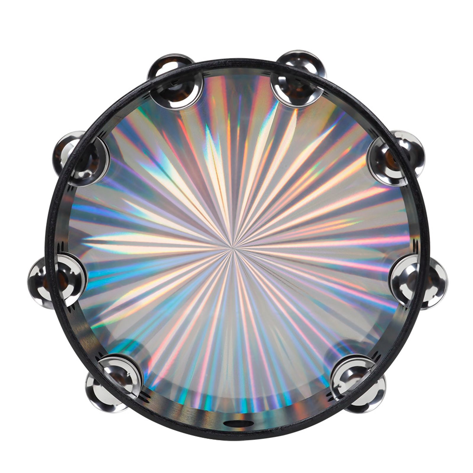 4X 10 Inch Radiant Tambourine Performance Level Percussion Festival for KTV