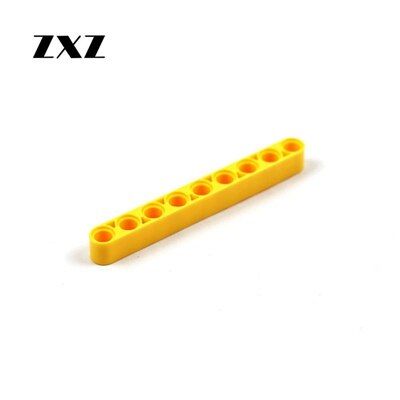 20pcs/lot Technical Liftarm 1x9 Thick Non-Toxic Plastic Building Blocks Bricks Models 40490 MOC Mini Crane Parts Technical Beams