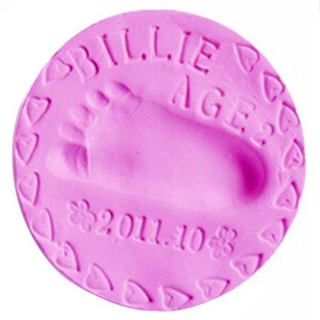 Baby Handprint Footprint Air Dry Soft Clay Polymer Hand Foot Inkpad Clay Imprint Casting Light Plasticine Fingerprint 20g