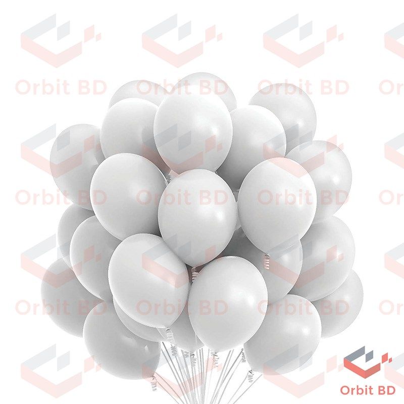 WHITE Color Monty Party Balloon 10 Pcs White Color Monty Balloon For Home Diwali Happy Birthdays Party Festivals Mini Balloon