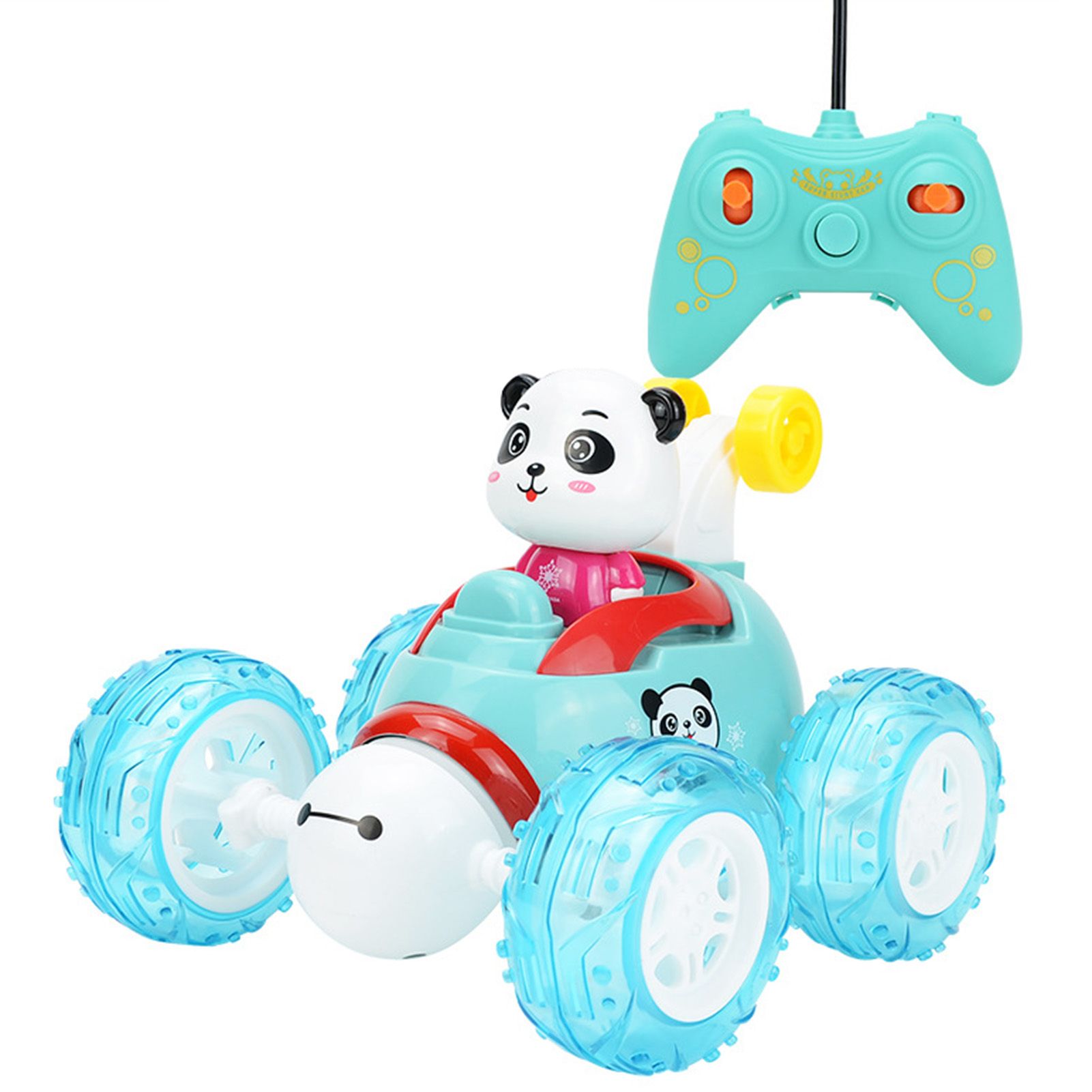 Remote Control Car Fun Panda Sound Light Stunt Car