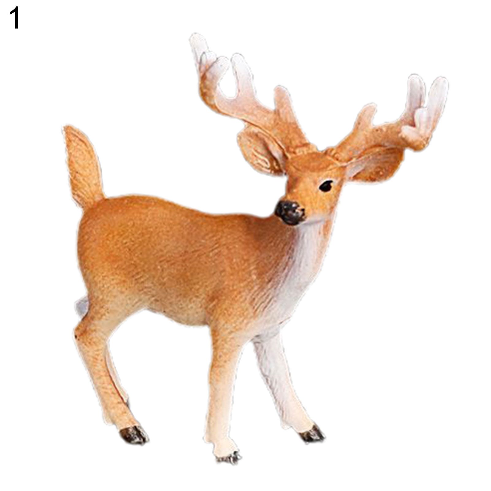Simulation Wild Animal Deer Model Antelope Table Decor Kids Toy Collection Gift