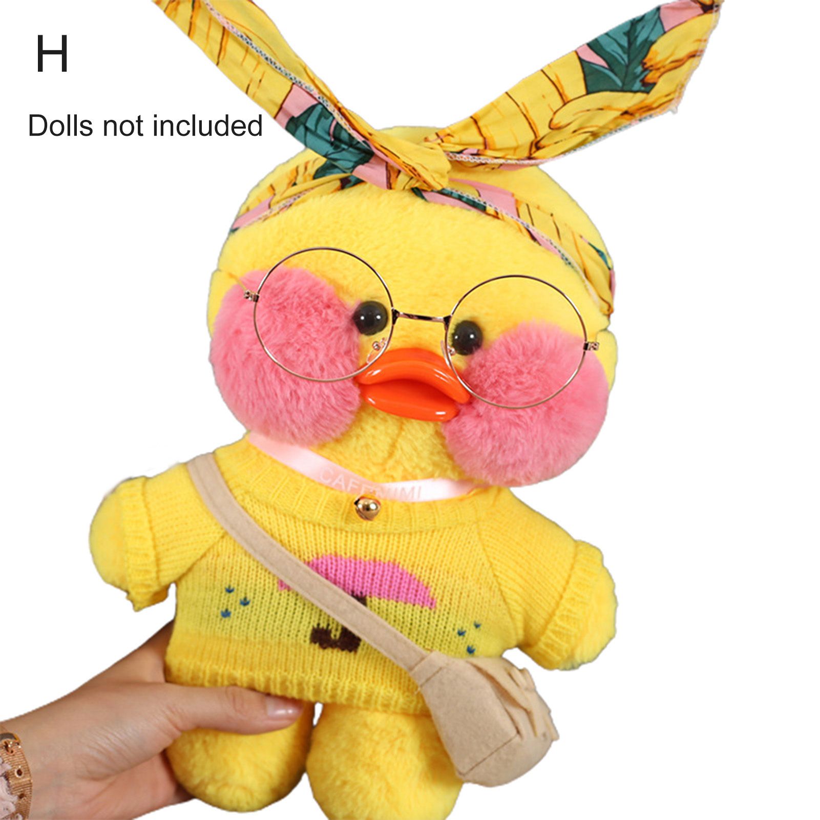 Duck Doll Comfortable Cute Face Non-Deformed Wearing Hyaluronic Acid Little Yellow Duck Doll for Kids