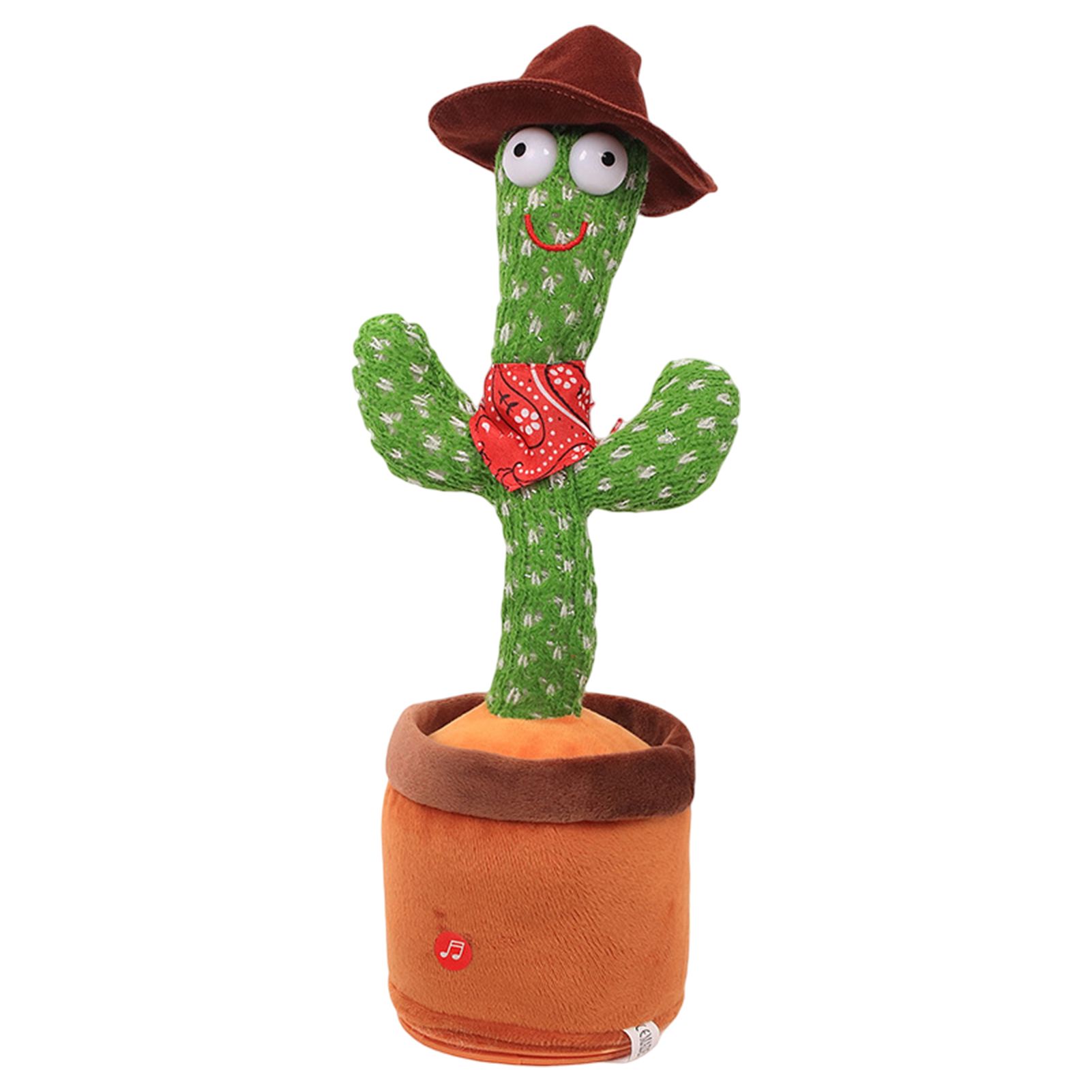 Singing Toy Super Soft Singing Dancing Cactus Electronic Plush Toy Gift