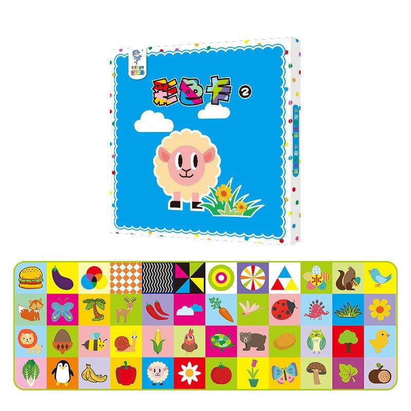 Montessori Baby Visual Stimulation Card Toys Black White Flash Cards High Contrast Visual Stimulation Learning Education Card