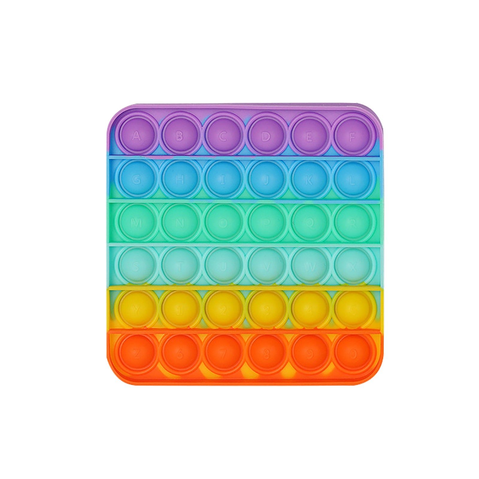 Fidget Toys Anti-Stress Push Popit Bubble Sensory Rainbow Fidget Toy Restore Emotions Stress Reliever Toy for OCD Anxiety