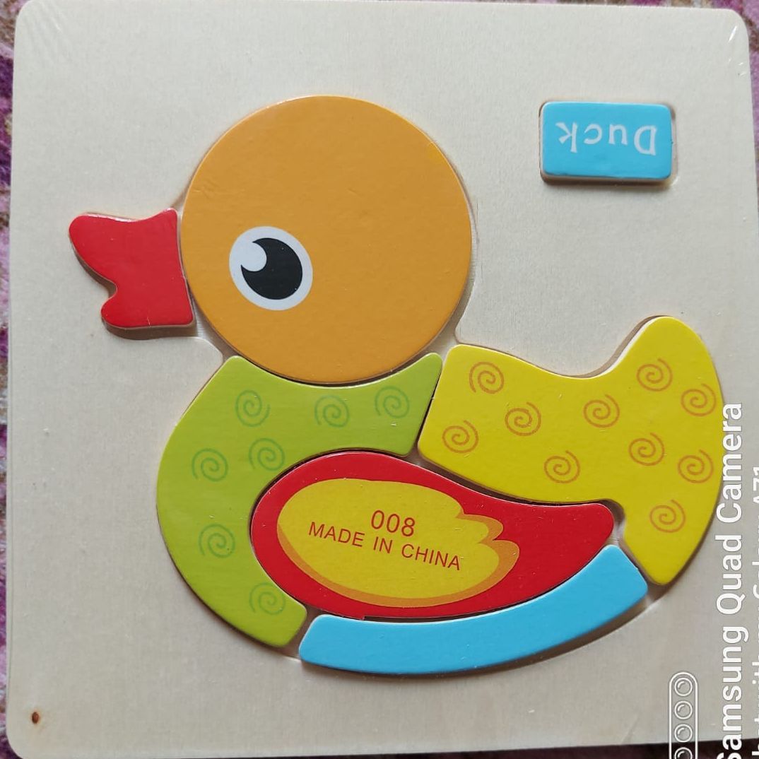 Wooden Educational 3D Puzzles for Kids Earl Learning Baby 3D Puzzles Toys/Children Building Blocks Cartoon Animal Boys and Girls Early Learning Toys