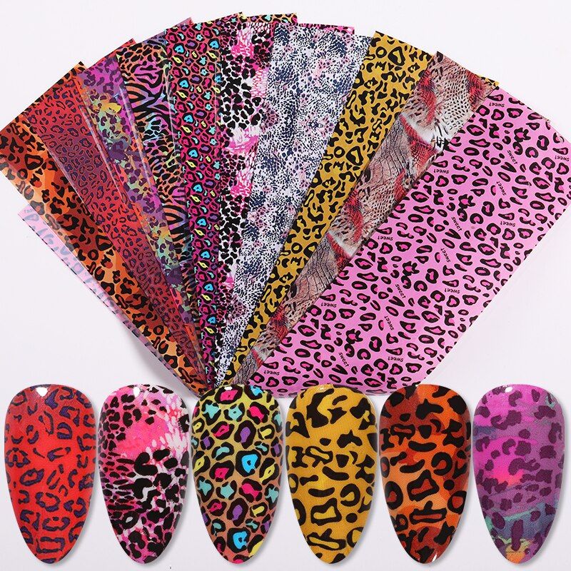 1 Box 100x4cm Nail Foils  Serpentine Nail Art Transfer Sticker Slide Nail Art Decal  DIY Nail Sticker Art Decoration