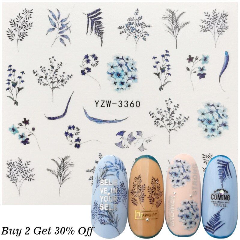 Nail Water Sticker DIY Creative Rainbow Doodle Zebra Dog Giraffe Animal Image Nail Art Paper Decoration Manicure Style Tool