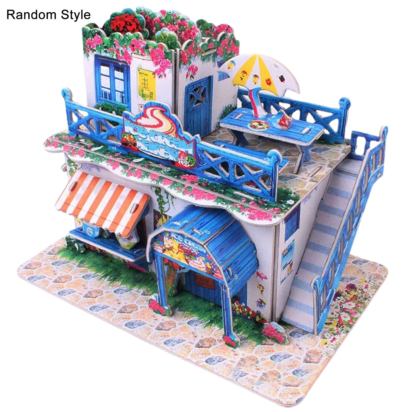 3D Puzzle Easy to Assemble Problem-solving Ability Paper Children 3D Puzzle House for Kindergarten