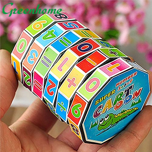 Greenhome Children Kids Mathematics Magic Cube Puzzle Education Learning Maths Toy Gift