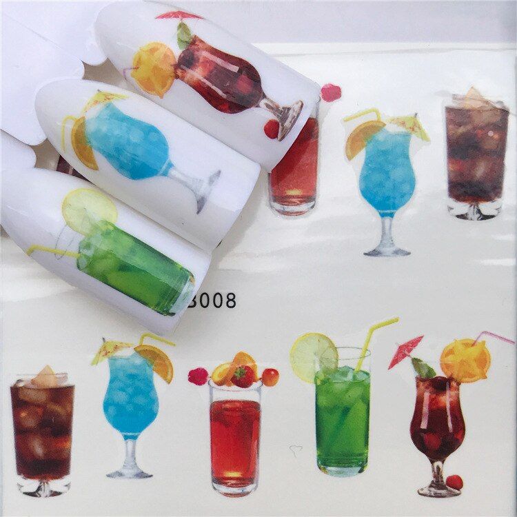 2018 HOT SELL Lovely Easter Bunny Nail Sticker Butterfly Flower Water Transfer Decal Sliders for Nail Art Decoration Tattoo Mani