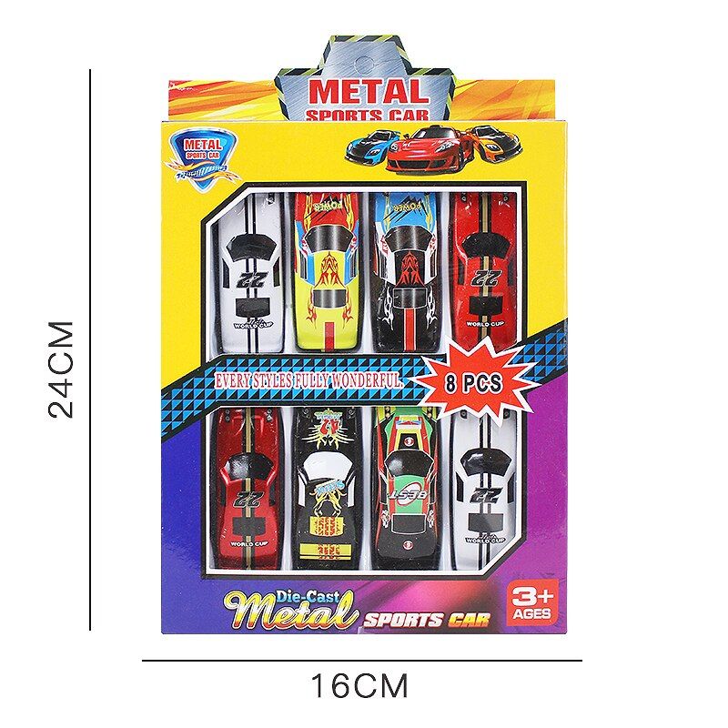 Fashion Sports Car 8 Piece Car Set