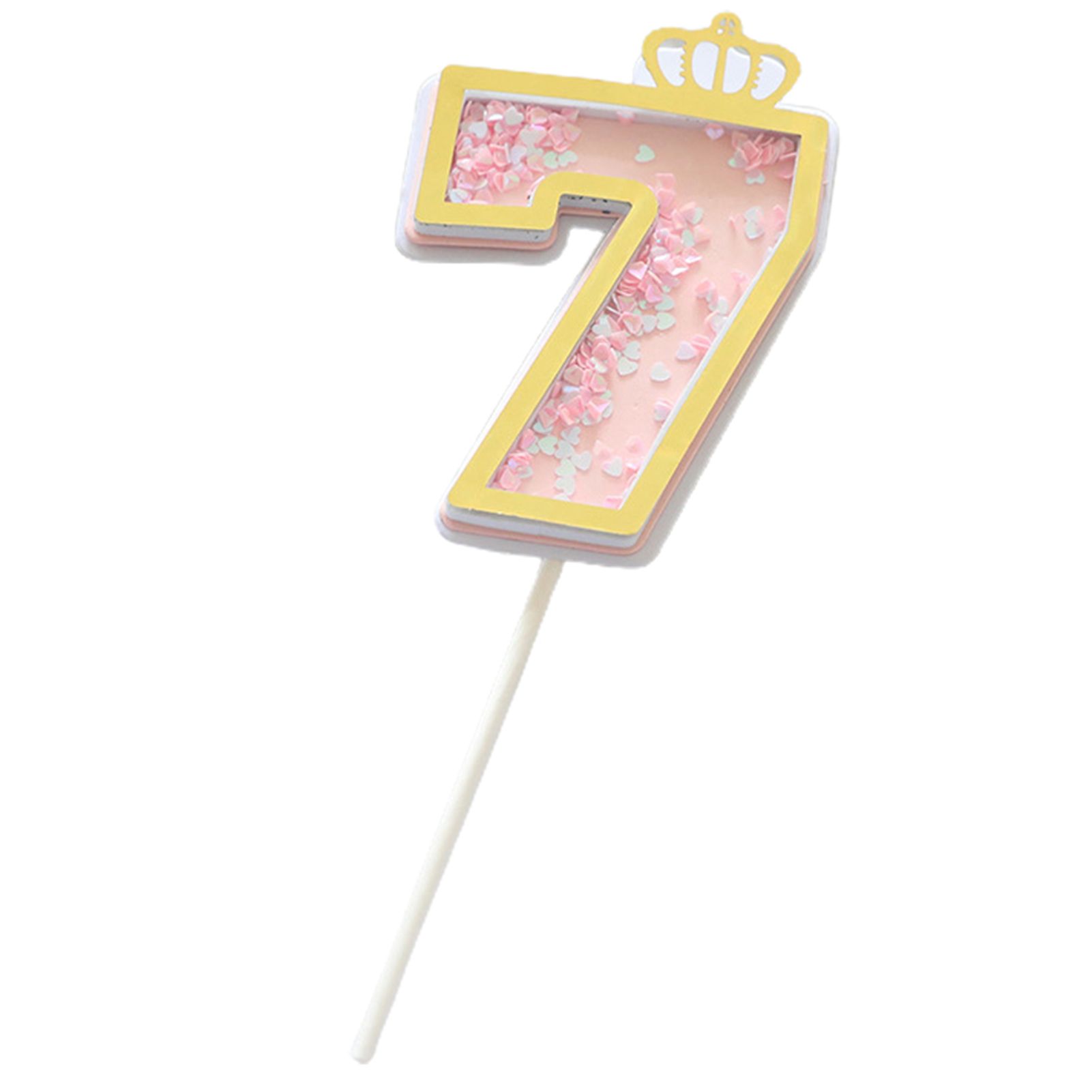Cupcake Topper Reusable Sequins Digital Birthday Cake Insert Cards