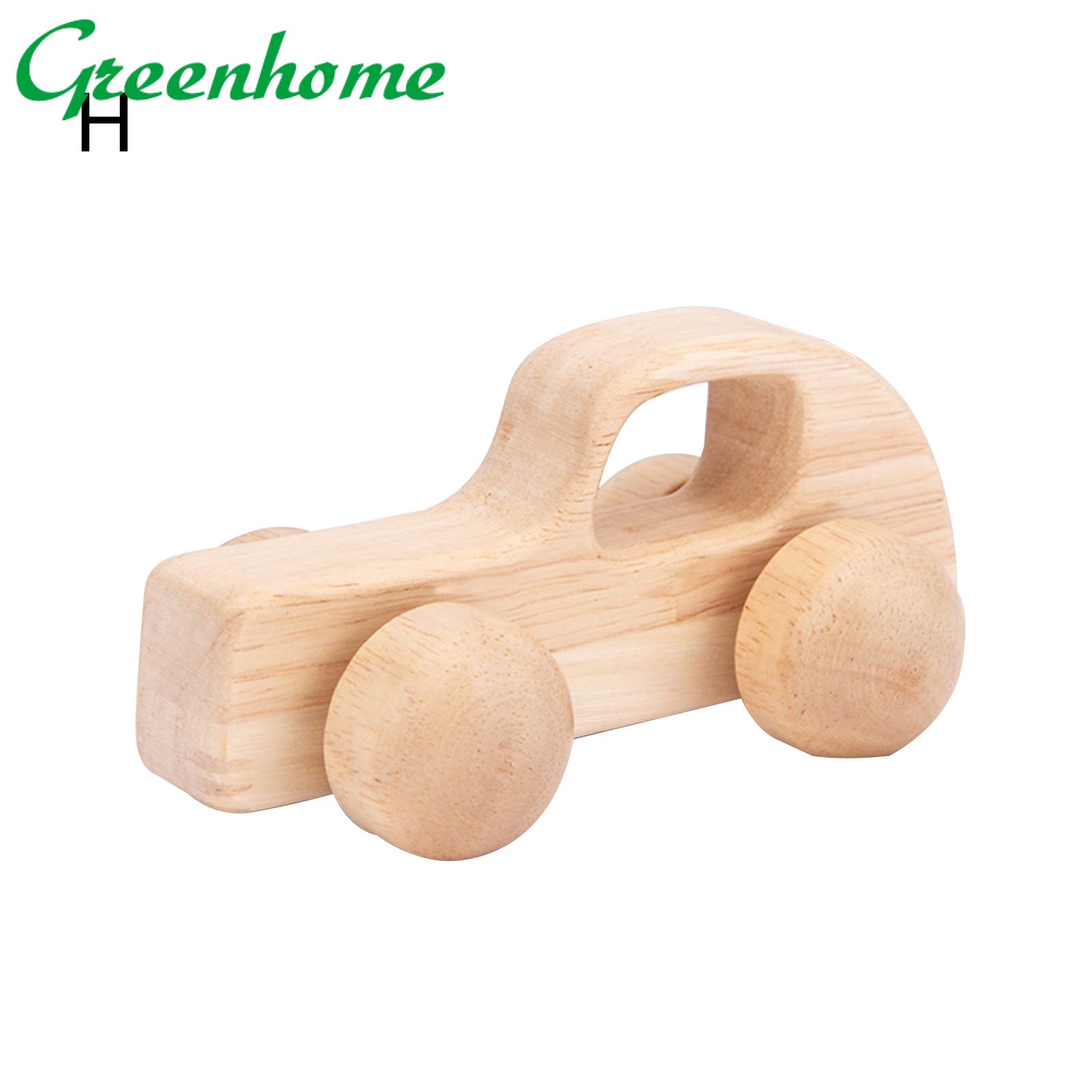 Greenhome Wooden Blocks Miniature Cartoon Car Truck Children Gifts Baby Educational Toy