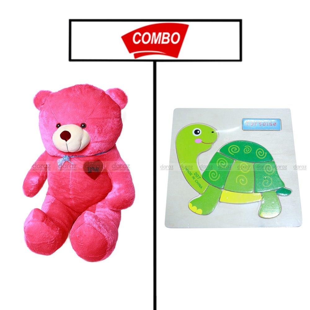 1 pcs teddy and 1 pcs puzzle toy for your baby