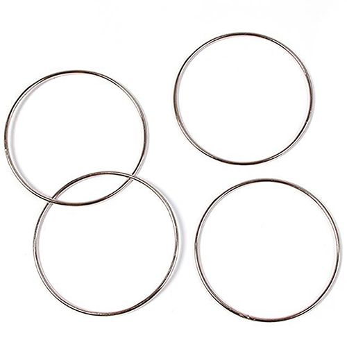 Greenhome 4Pcs Funny Chinese Linking Rings Set Kids Classic Magic Party Show Stage Trick