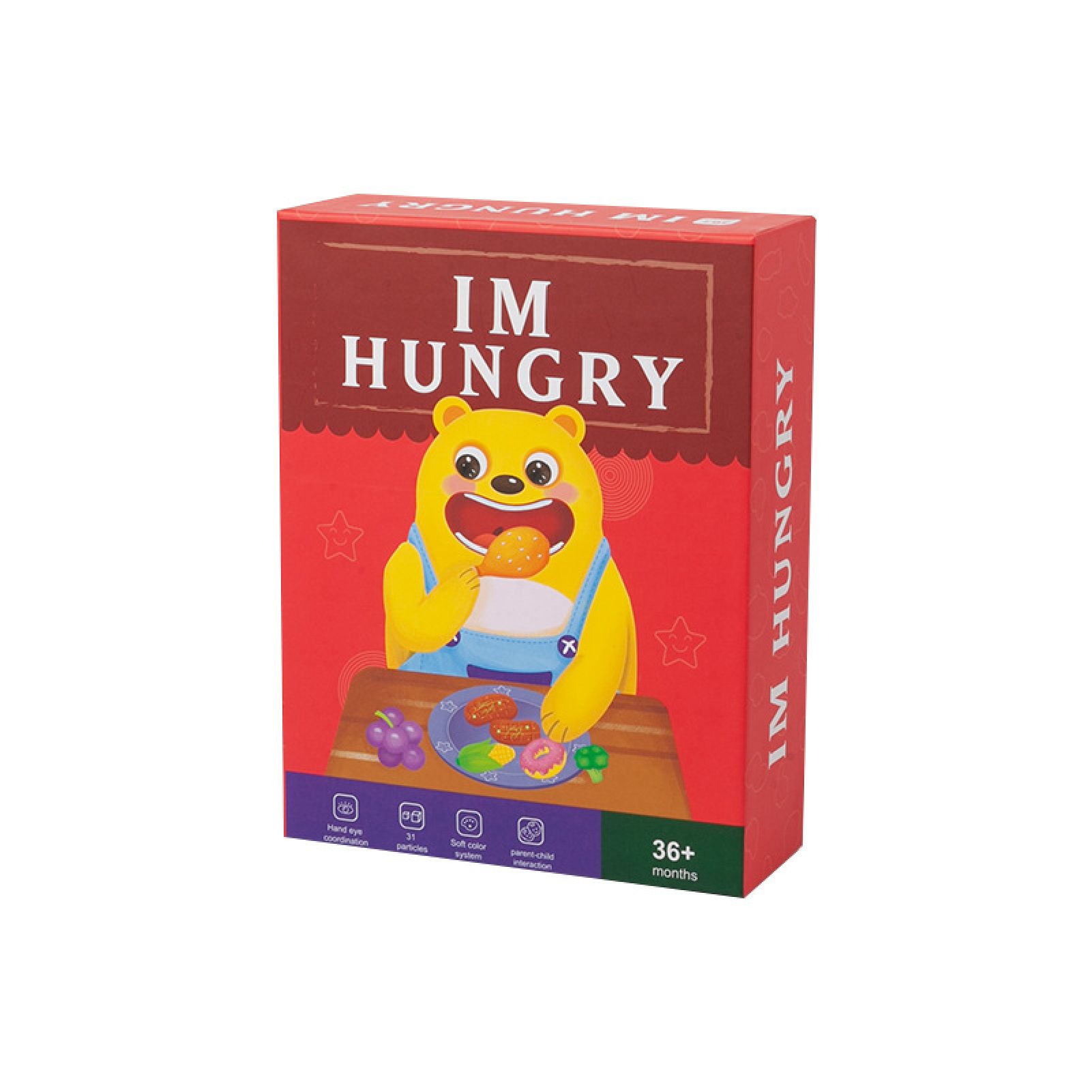 1Set Feeding Game Toy Smooth Surface No Burr Portable Baby Simulation Play Food for Grow up