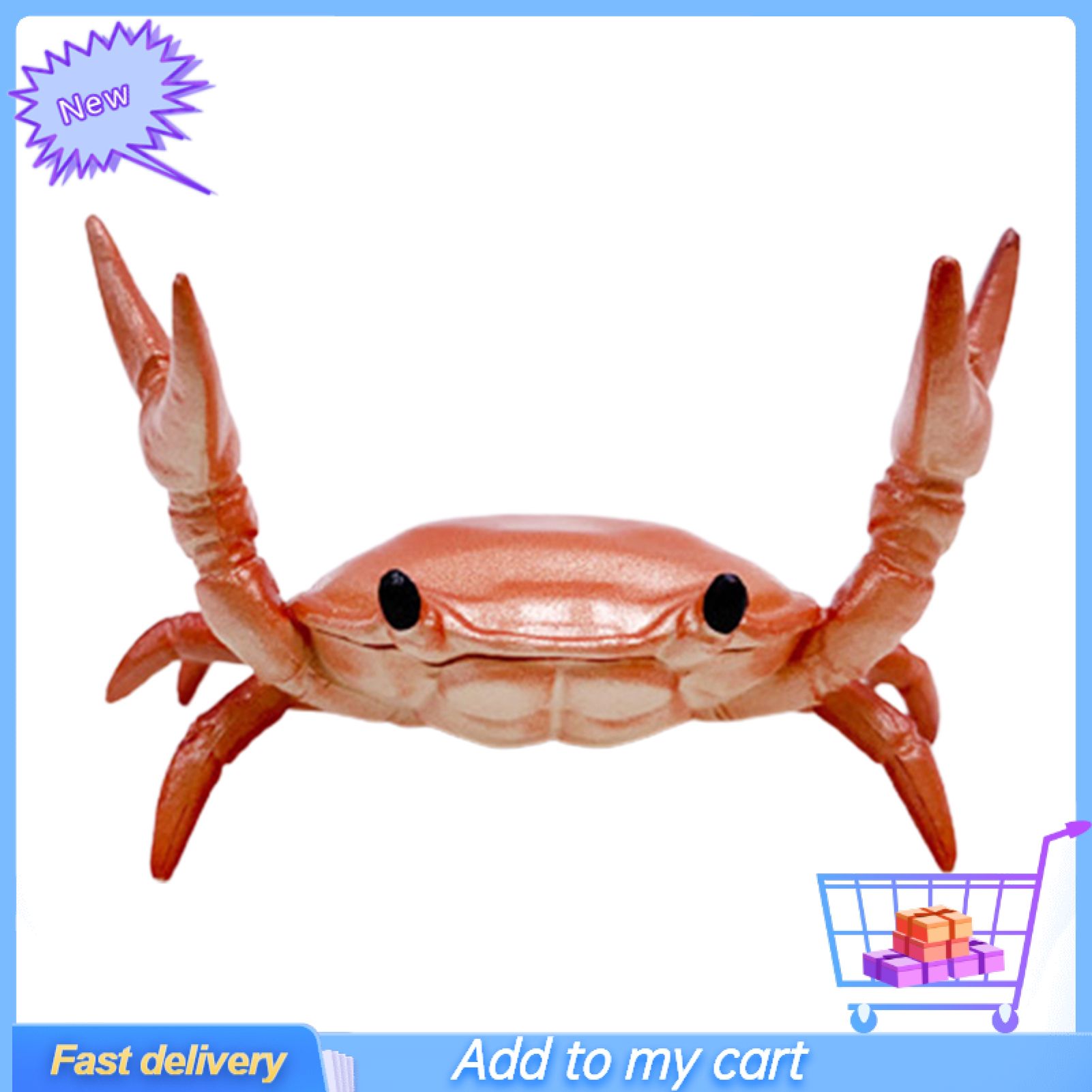 Crab Pen Holder Versatile Decoration Eco-friendly Cute Weightlifting Crab Rack for Home