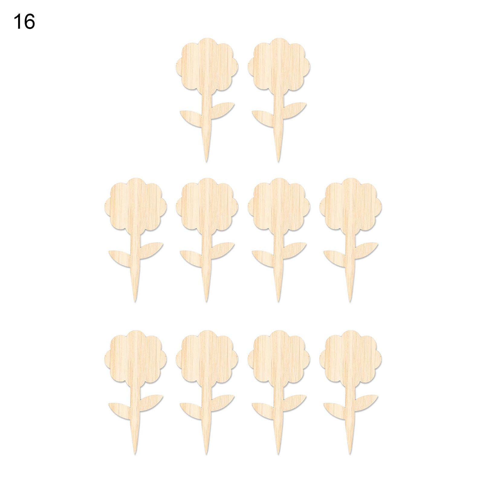 Flower Marker Wide Application Natural Fine Texture Flower Note
