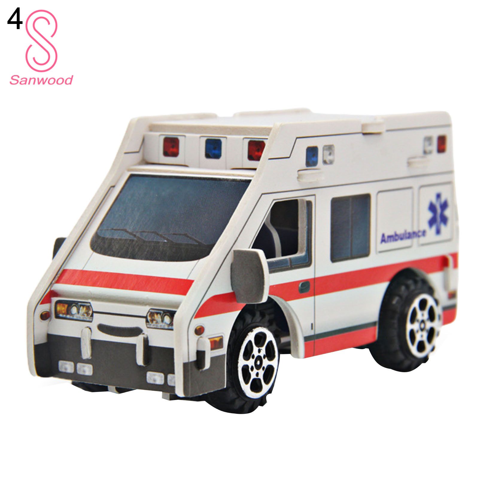 Jigsaw Develop Patience Construction Car Ambulance 3D Puzzle