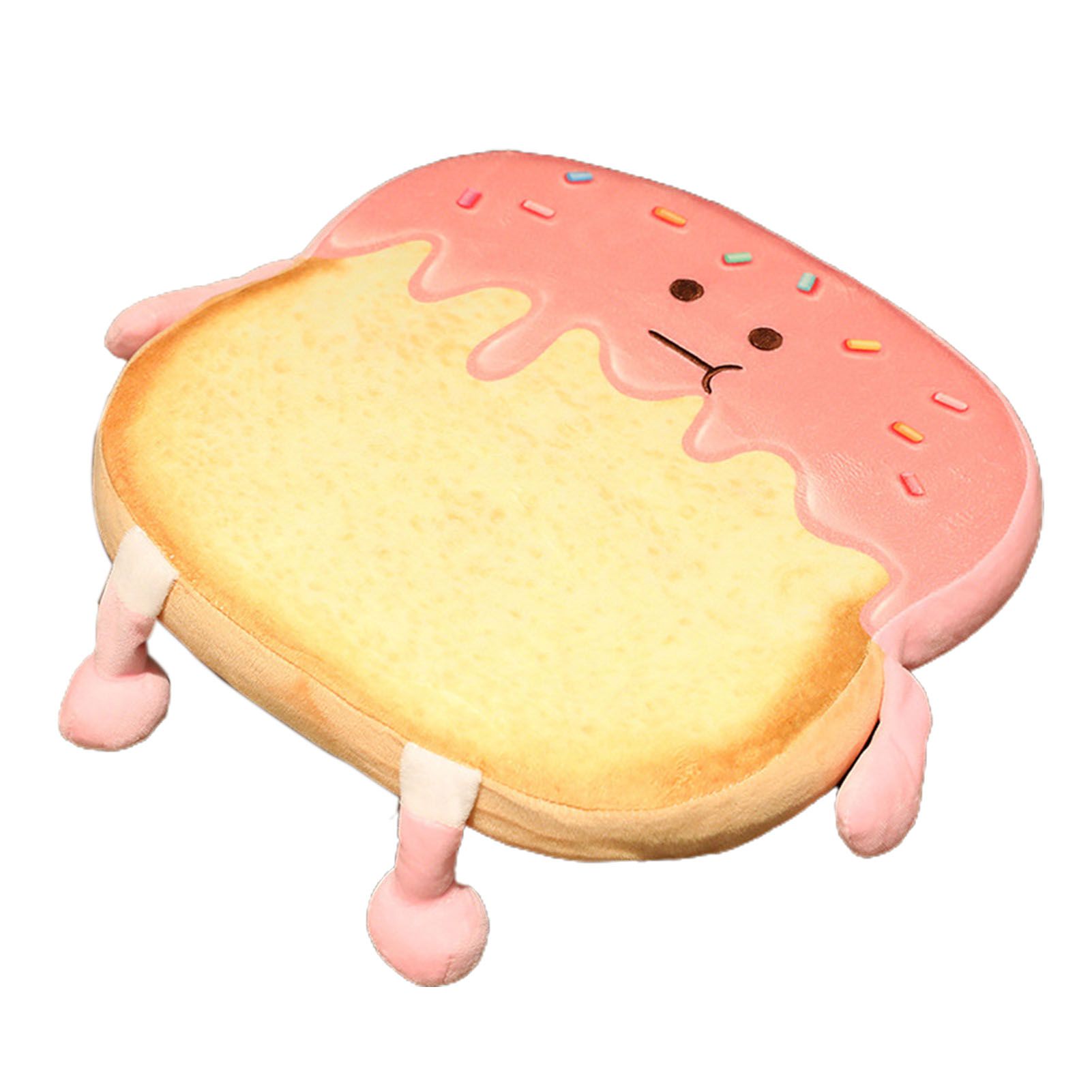 Seat Cushion Adorable Bread Shape Plush Toast Sliced Seat Cushion for Sofa