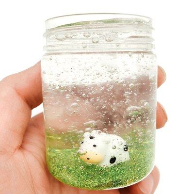 Crystal Powder Animal Slime Clay Fluffy Foam Stress Relief Slime Sand Craft Rabbit In Crystal Mud Lizun Antistress Cow Slime Toy