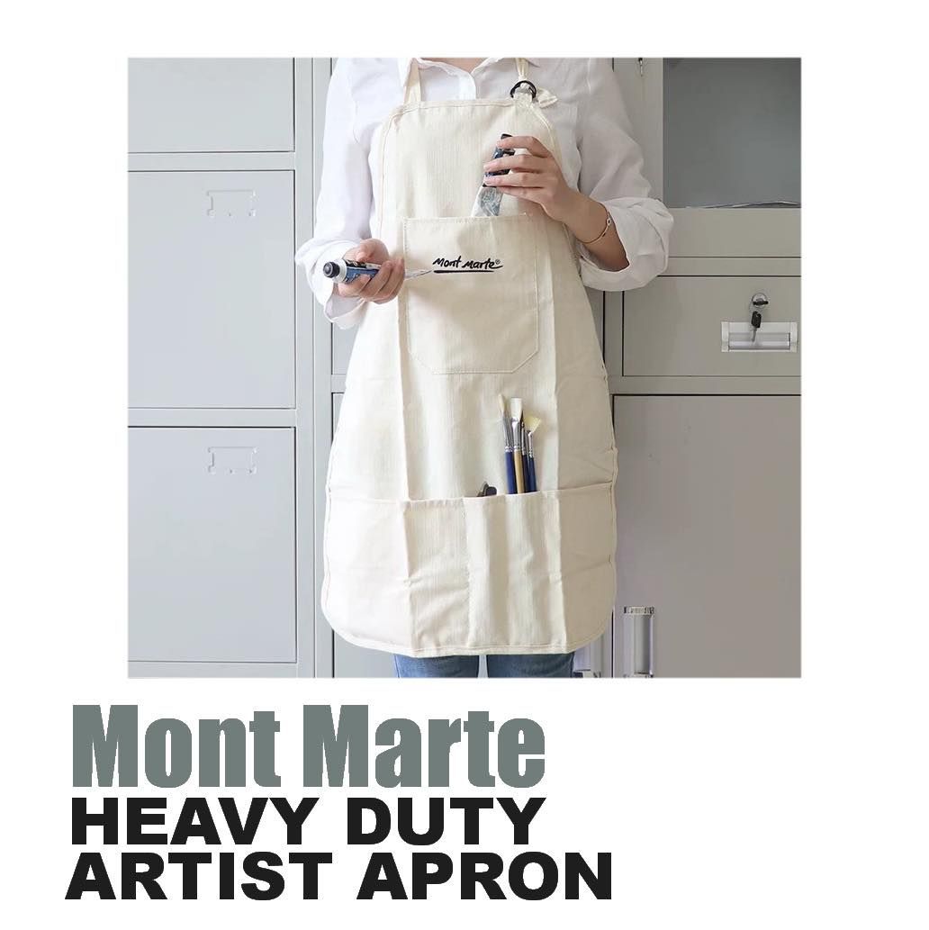 Mont Marte Artists Apron Heavy Duty Calico