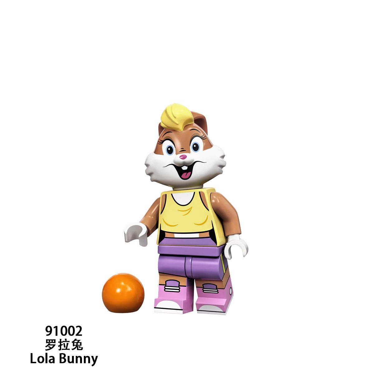 Single Sale Bugs Bunny Figures Building Blocks Daffy duck Sylvester Lola Bunny Califotnianus Marvin the Martian Bricks For Children Gift Toys 91001-91016