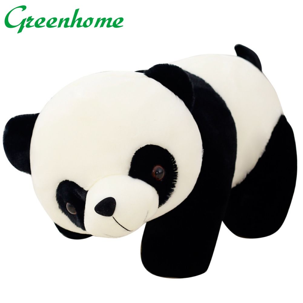 Greenhome Cute Cartoon Panda Cotton Stuffed Doll Soft Plush Toy Kids Gift Home Party Decor